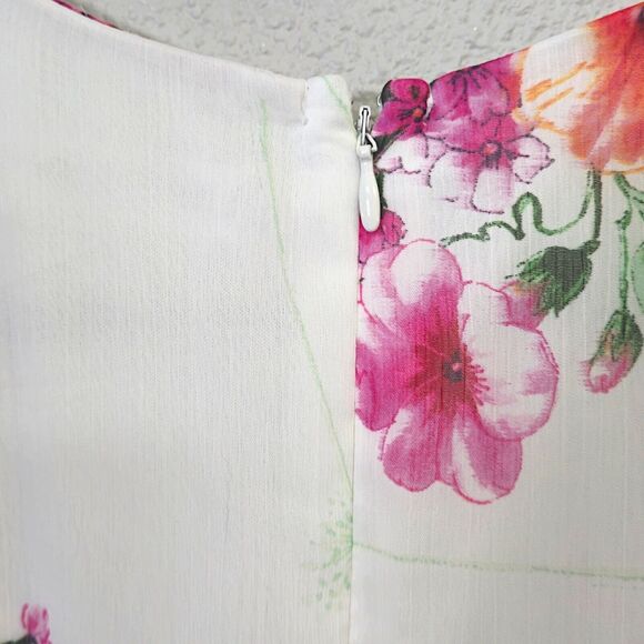 NEW Calvin Klein Women’s Dress Size 4 Maxi Floral Summer Romantic Gardencore - Picture 7 of 11